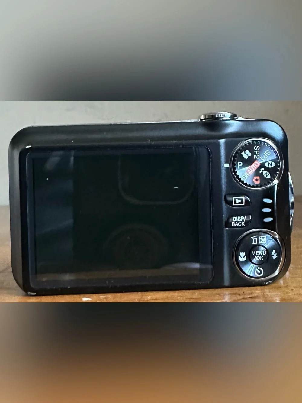 Fujifilm Black Compact Point-and-Shoot Camera with Wrist Strap
